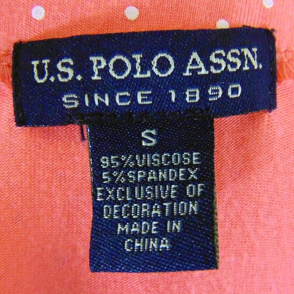U.S. Polo Assn Pink Polka Dot Dress Size S (NEW) - Picture 4 of 4